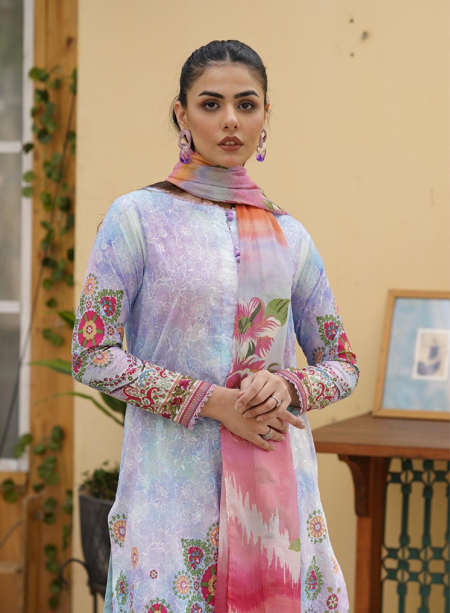 Firuzeh Luxury Lawn Embroidered Unstitched 3 Piece