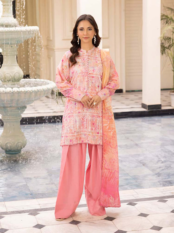 DOVES OF GARDEN 3-Piece Unstitched Digital Printed Lawn Suit