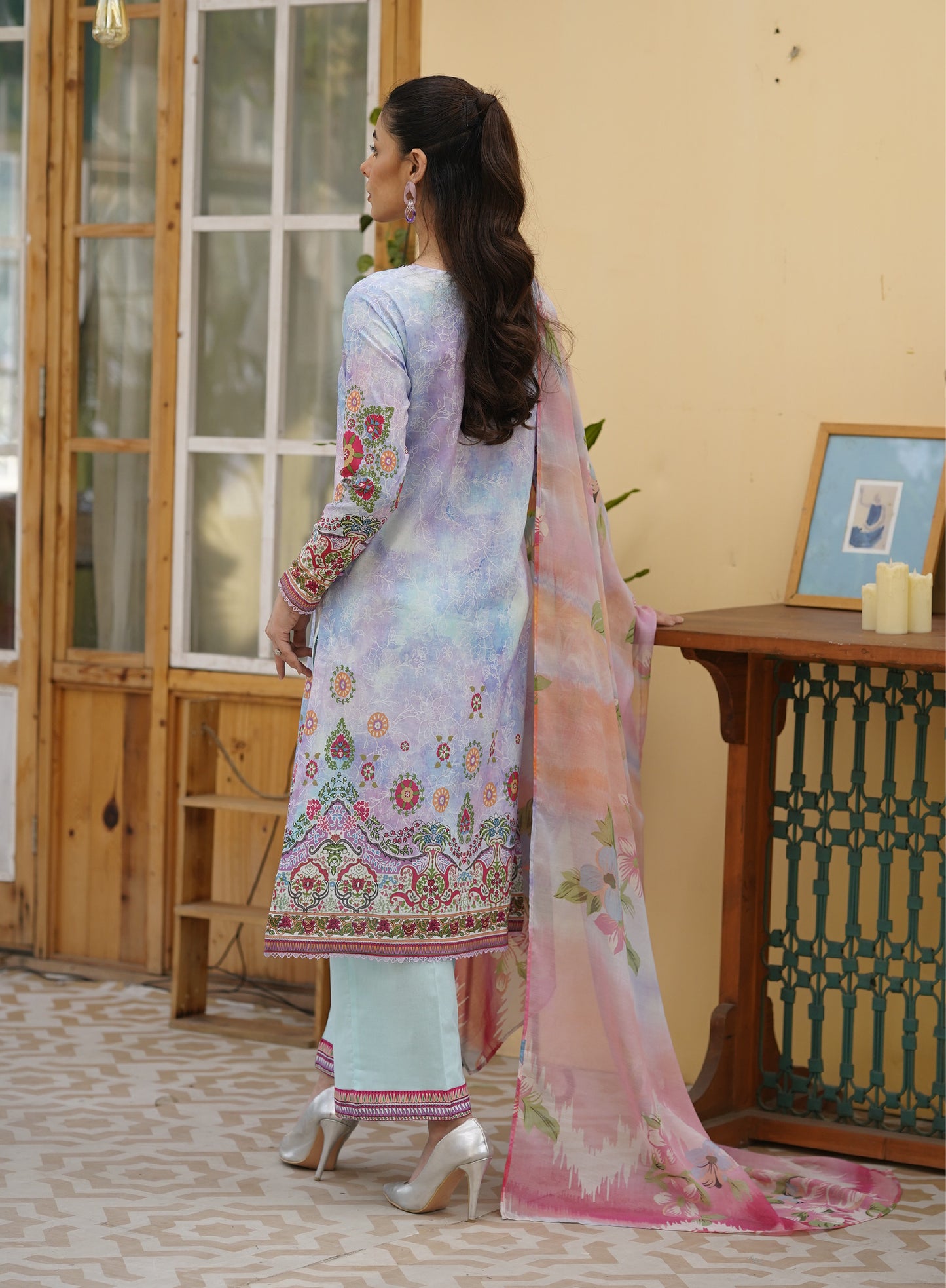 Firuzeh Luxury Lawn Embroidered Unstitched 3 Piece