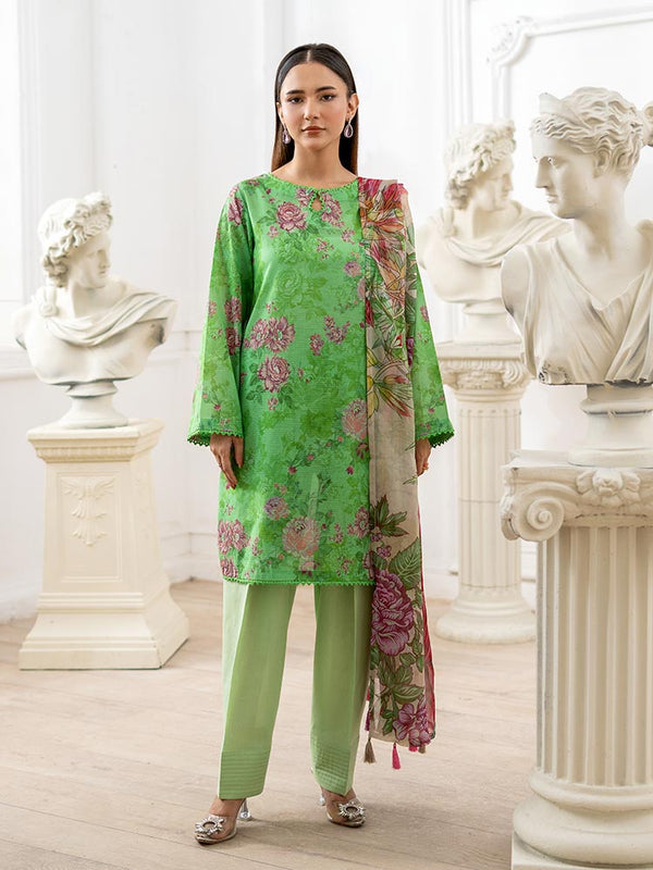 TARA POP 3-Piece Unstitched Digital Printed Lawn Suit