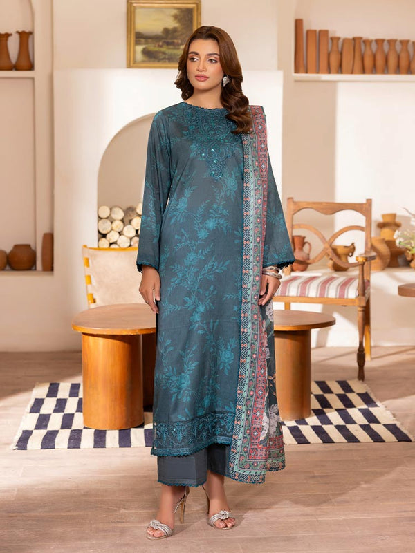 CRIMSAL 3-Piece Unstitched Digital Printed Lawn Suit