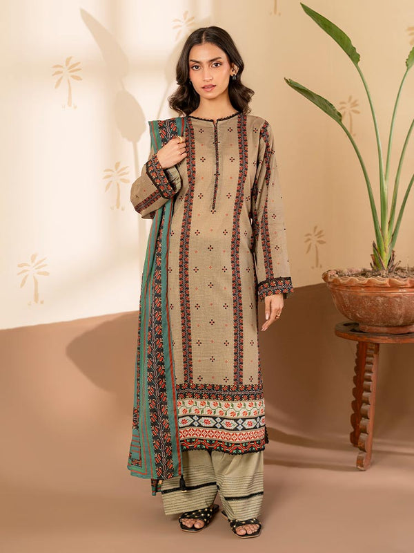 RASHA 3-Piece Unstitched Digital Printed Lawn Suit