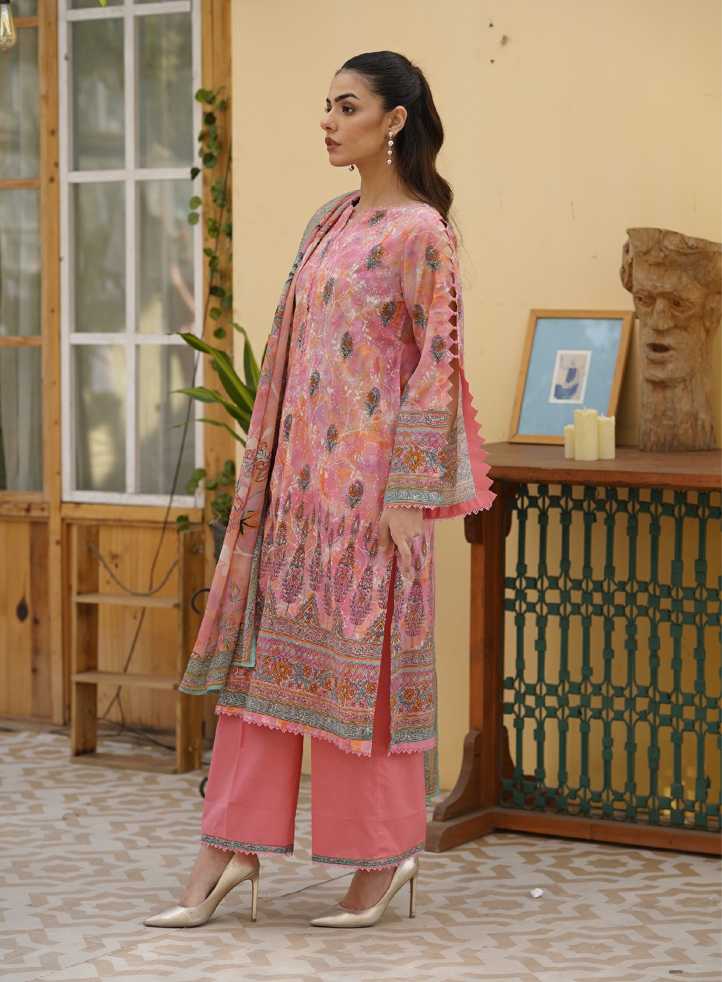 Firuzeh Luxury Lawn Embroidered Unstitched 3 Piece