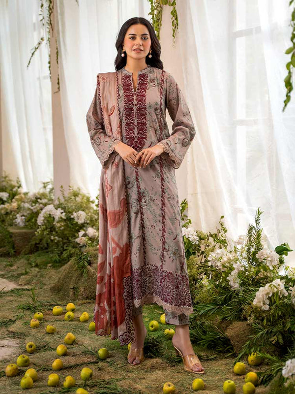 ZIYA 3-Piece Unstitched Digital Printed Lawn Suit