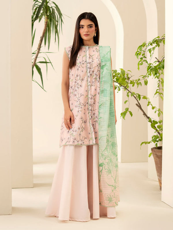 SUHA 3-Piece Unstitched Digital Printed Lawn Suit