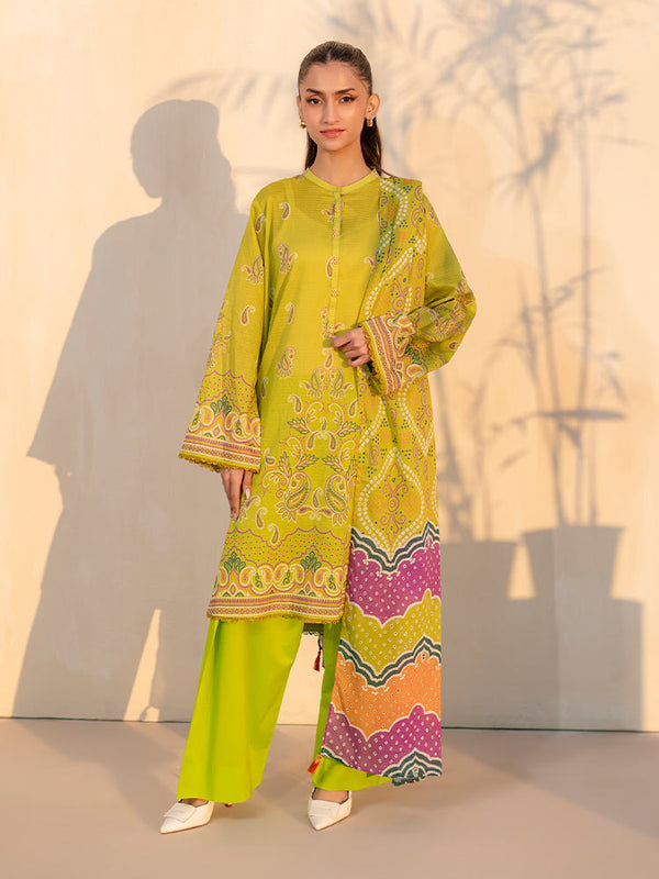 CHUNRI CHARM 3-Piece Unstitched Digital Printed Lawn Suit