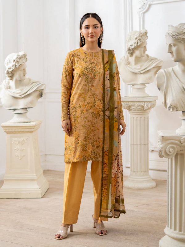 TARA POP 3-Piece Unstitched Digital Printed Lawn Suit