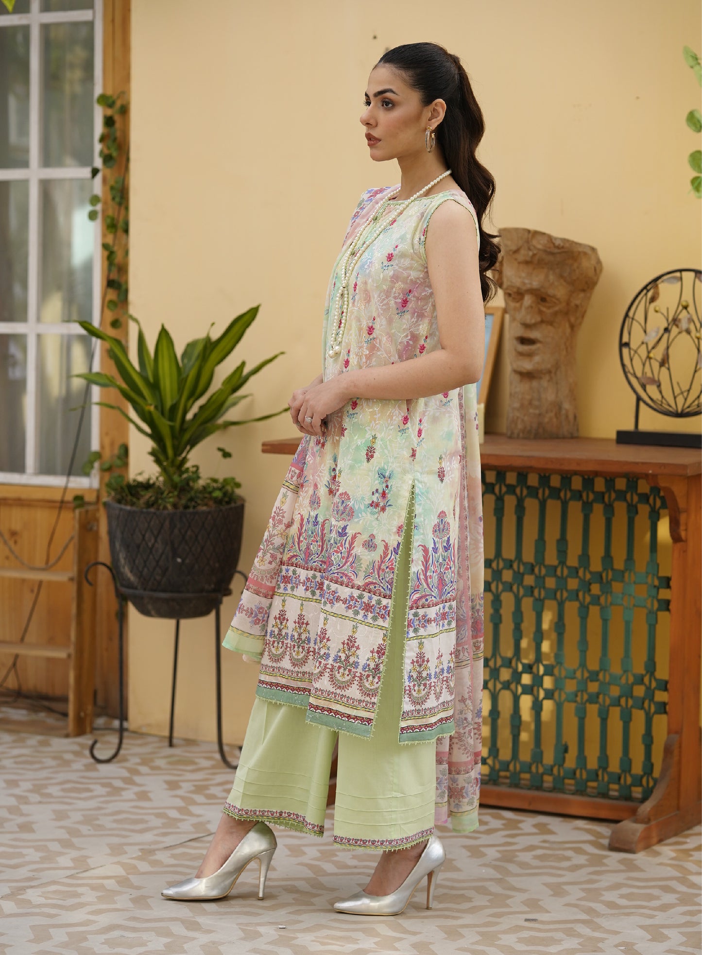 Firuzeh Luxury Lawn Embroidered Unstitched 3 Piece