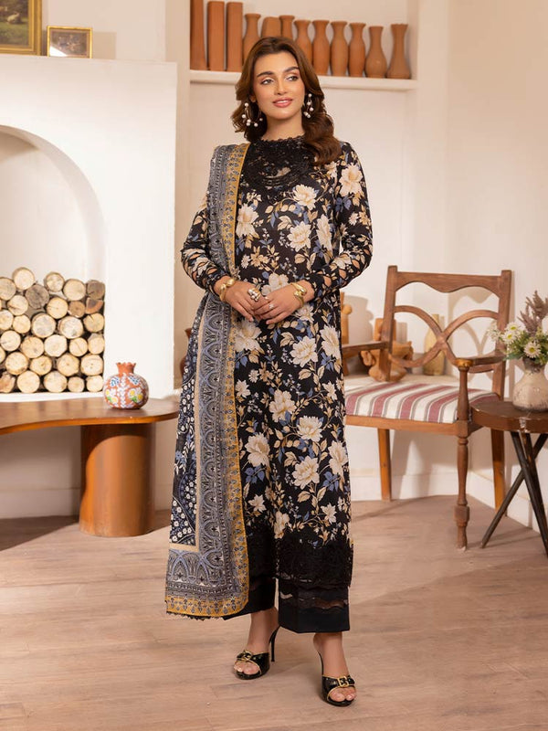 CRIMSAL 3-Piece Unstitched Digital Printed Lawn Suit