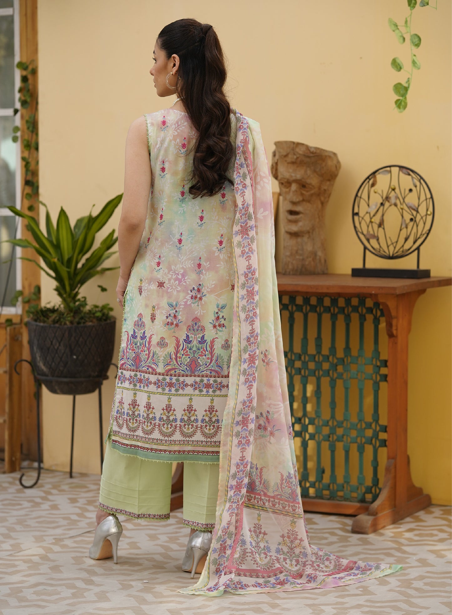 Firuzeh Luxury Lawn Embroidered Unstitched 3 Piece