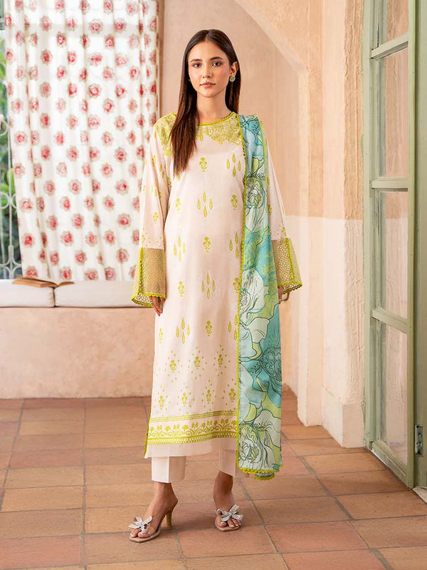 SERAI 3-Piece Unstitched Digital Printed Lawn Suit
