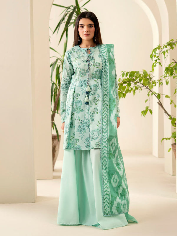 SUHA 3-Piece Unstitched Digital Printed Lawn Suit