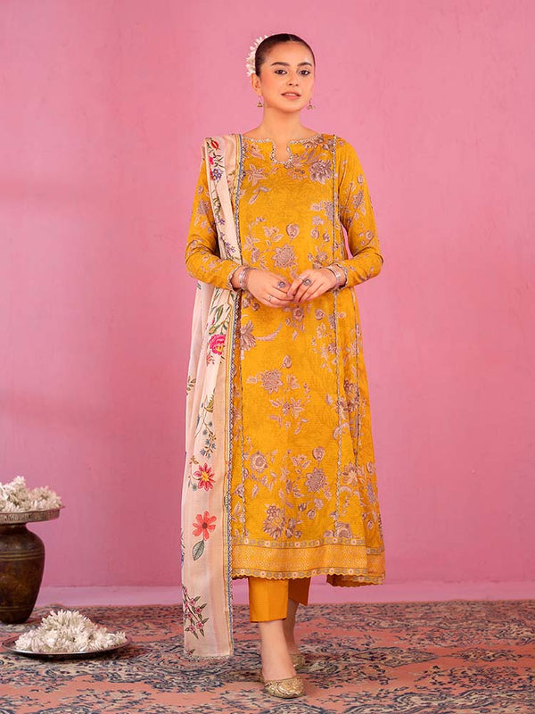 GULAB RANG 3-Piece Unstitched Digital Printed Lawn Suit