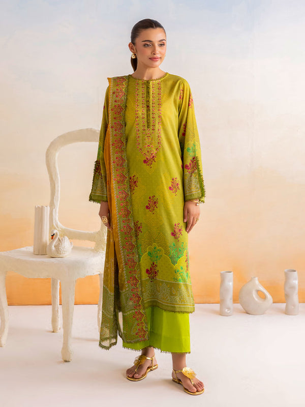 GULL MEHR 3-Piece Unstitched Digital Printed Lawn Suit