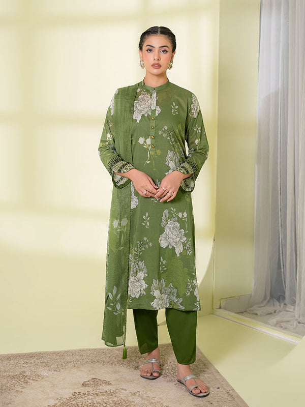 ZUMRA 3-Piece Unstitched Digital Printed Lawn Suit