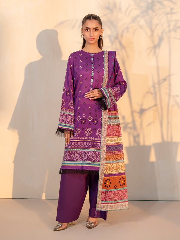 CHUNRI CHARM 3-Piece Unstitched Digital Printed Lawn Suit