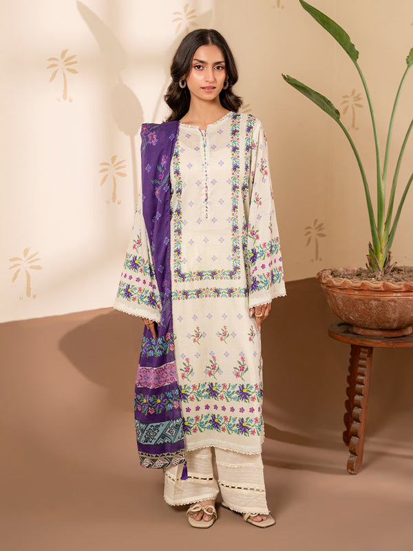 RASHA 3-Piece Unstitched Digital Printed Lawn Suit