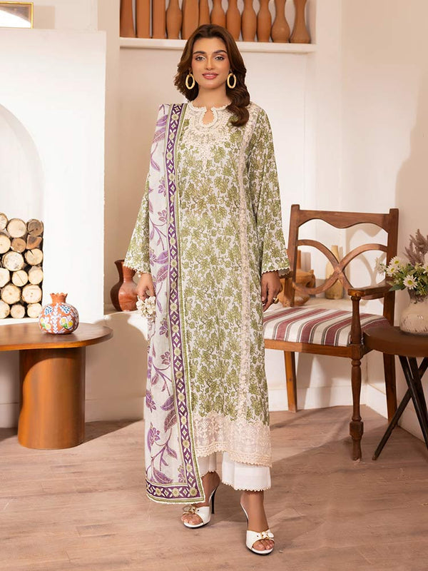 CRIMSAL 3-Piece Unstitched Digital Printed Lawn Suit