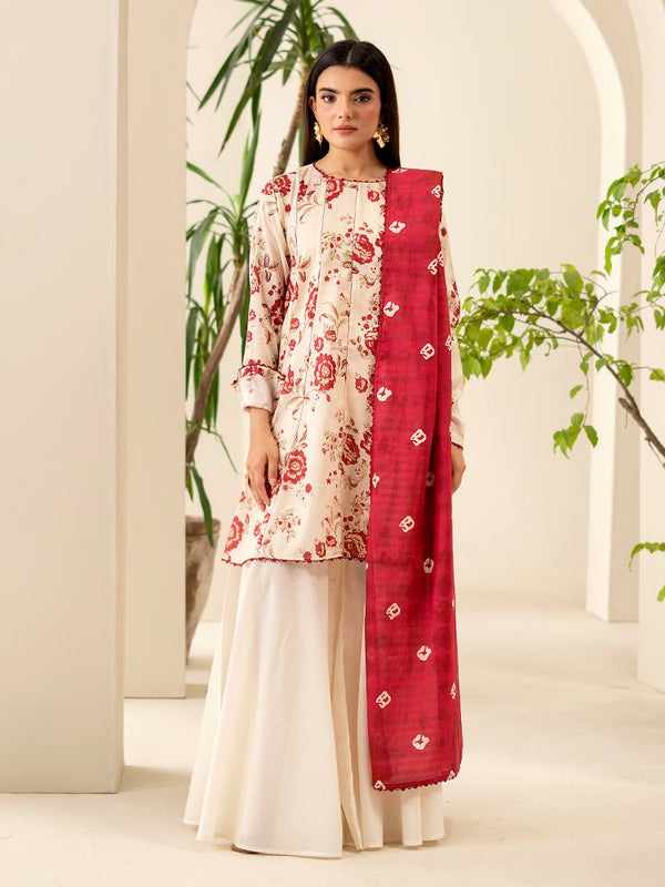 SUHA 3-Piece Unstitched Digital Printed Lawn Suit