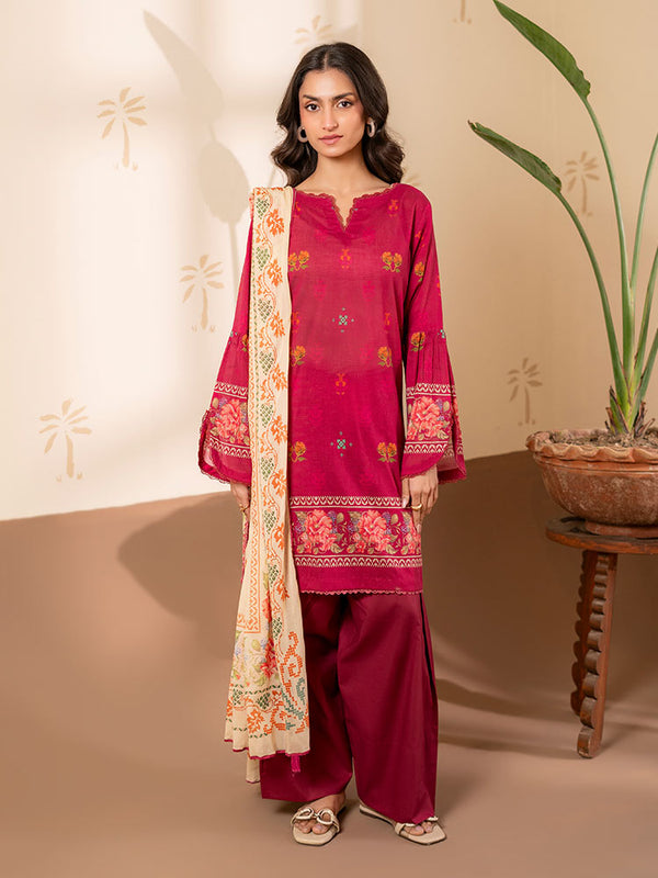 RASHA 3-Piece Unstitched Digital Printed Lawn Suit