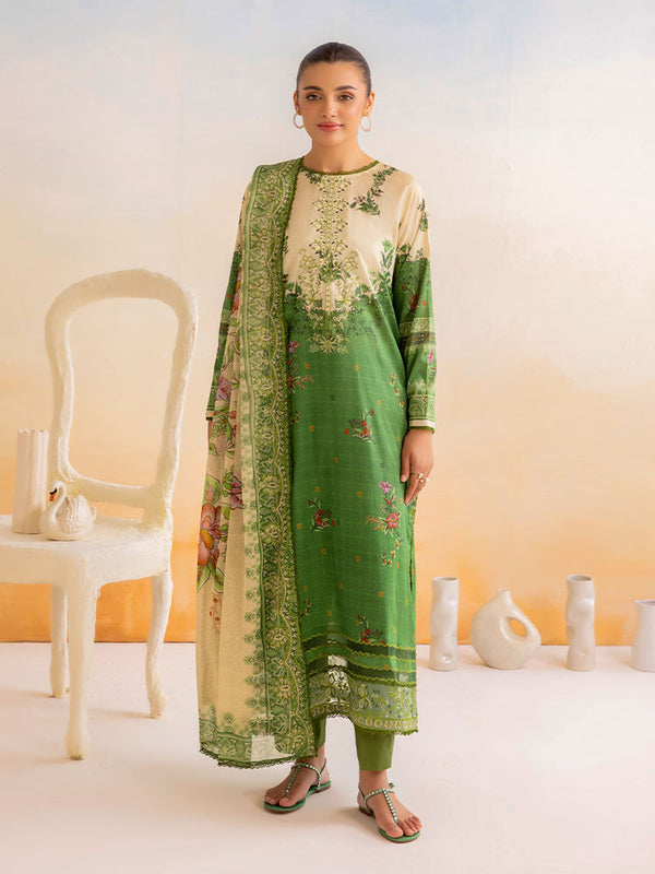 GULL MEHR 3-Piece Unstitched Digital Printed Lawn Suit