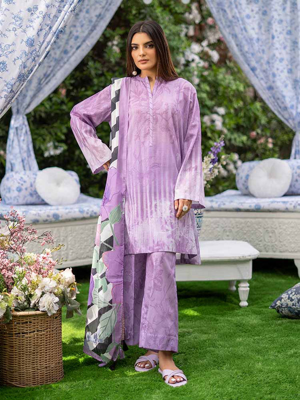 SUFFINA 3-Piece Unstitched Digital Printed Lawn Suit