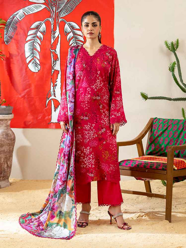 NOER 3-Piece Unstitched Digital Printed Lawn Suit