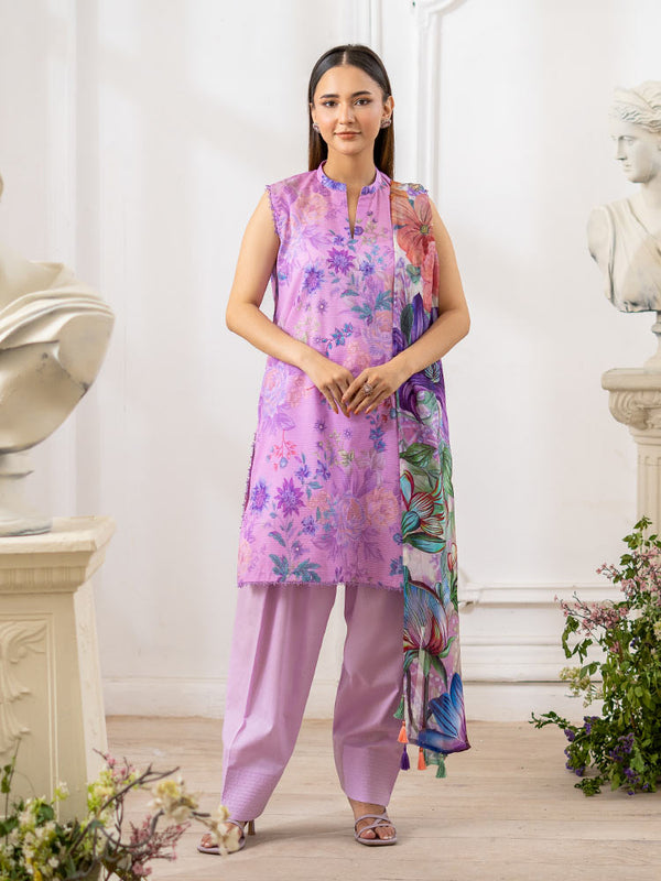 TARA POP 3-Piece Unstitched Digital Printed Lawn Suit