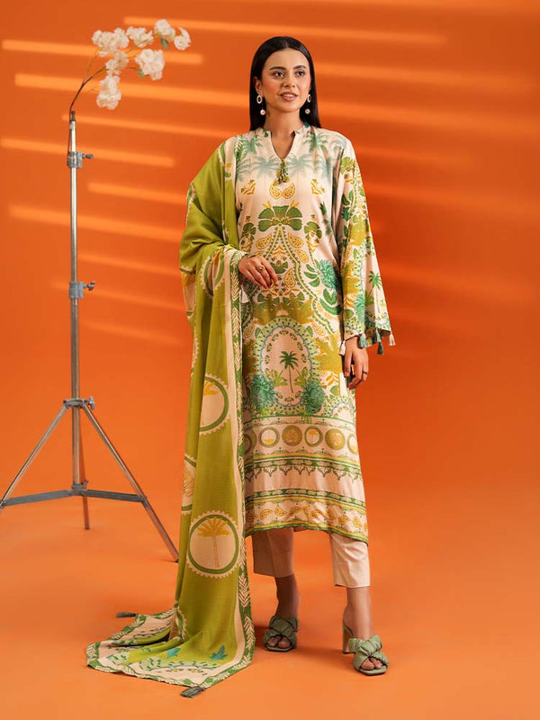 AFROZ 3-Piece Unstitched Digital Printed Lawn Suit