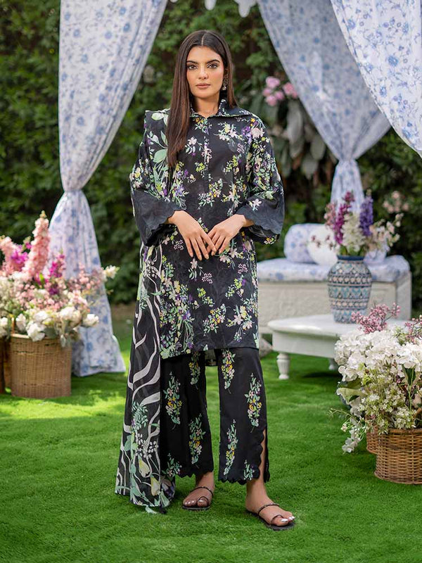 SUFFINA 3-Piece Unstitched Digital Printed Lawn Suit