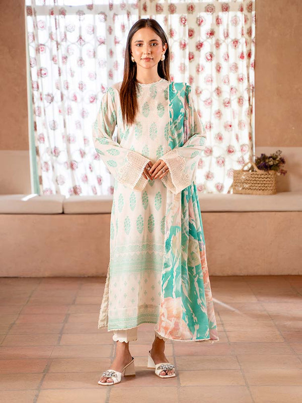 SERAI 3-Piece Unstitched Digital Printed Lawn Suit