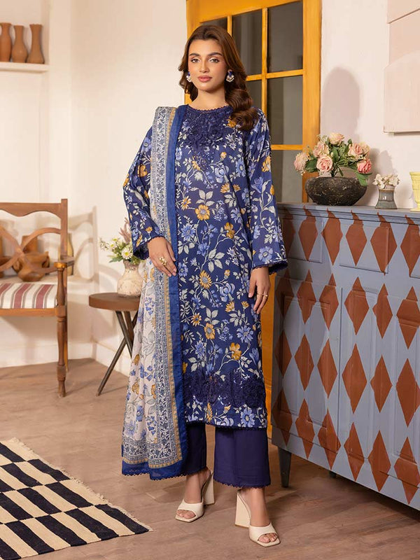 CRIMSAL 3-Piece Unstitched Digital Printed Lawn Suit