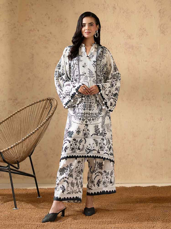 SANAZ 2-Piece Unstitched Digital Printed Lawn Suit