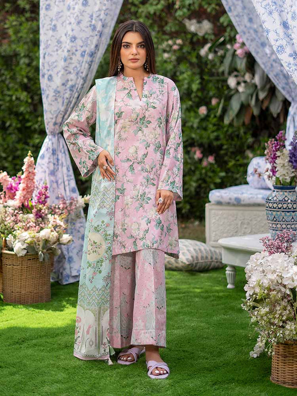 SUFFINA 3-Piece Unstitched Digital Printed Lawn Suit